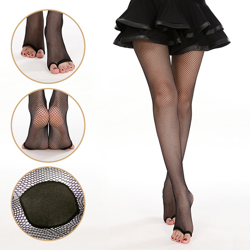 Fishnet Stocking Women - Sexy Peep Toe Latin Fishnet Tights,
