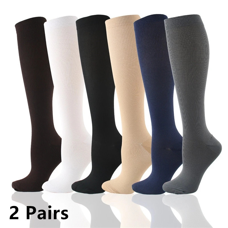 Compression Sock Medical - 2 Pairs Compression Stockings Blood Circulation