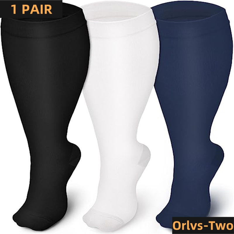 Grip Sock Yoga - Plus Size Compression Socks Solid Color