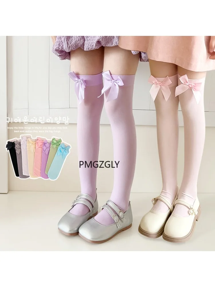 Girls Stockings * Pink Bow Kne - Thigh High Sock Stay Up recension och pris