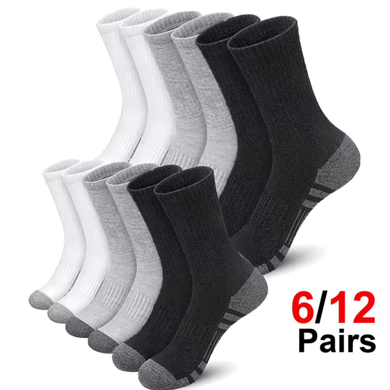 Men's 6 Pairs Pack High Perfor - Cotton Crew Sock Pack recension och pris