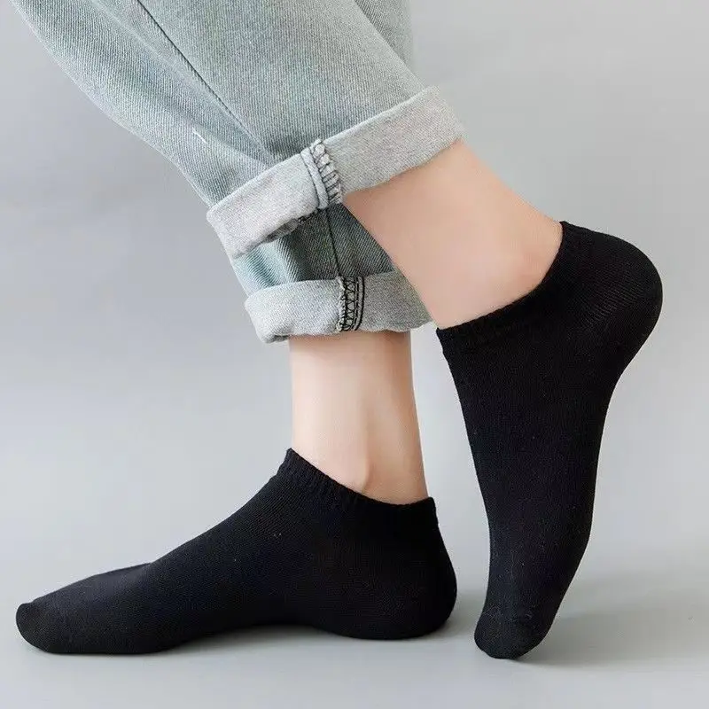 5 Pairs Unisex Casual Plain Co - Ankle Sock Low Cut recension och pris