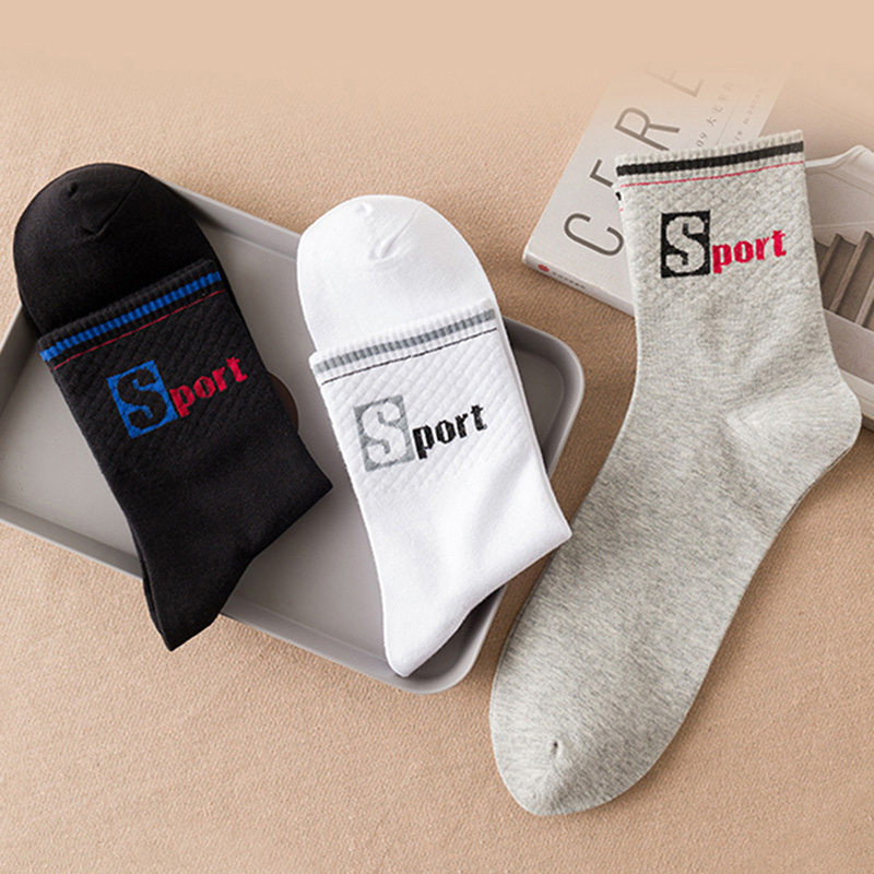 3 Pairs/Pack Big Large Socks E - Cotton Crew Sock Pack recension och pris