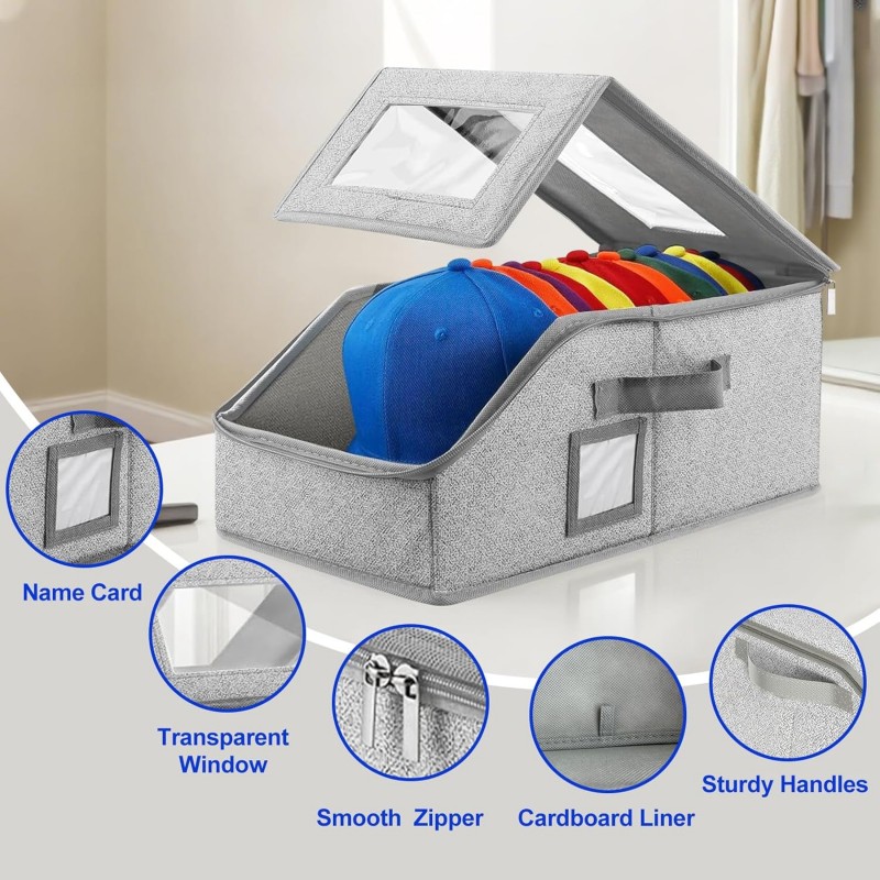 Foldable Zipper Baseball Cap S - Sock Organizer Tray recension och pris