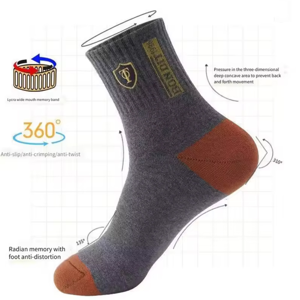 Men's 5/10-Pack Premium Therma - Cotton Crew Sock Pack recension och pris