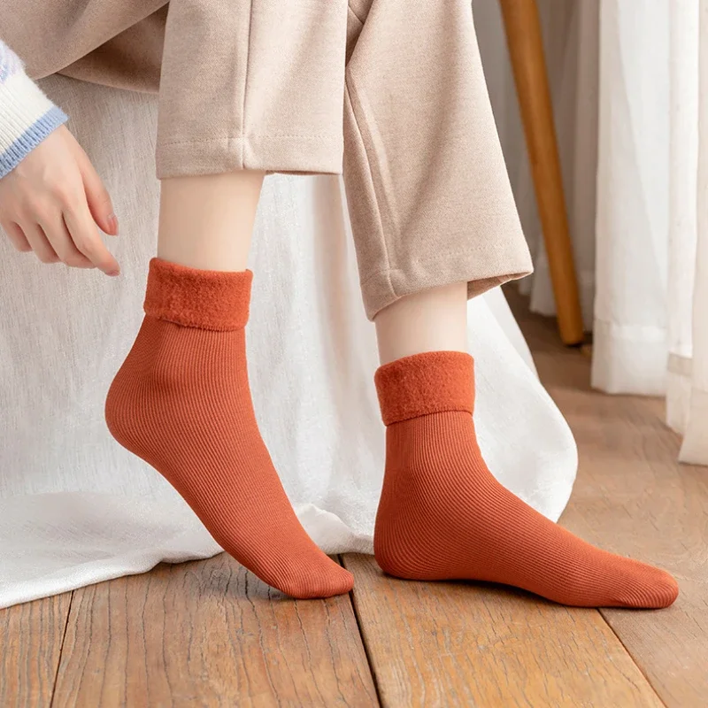 1-4Pairs  Warm Fleece Lined Mi - Boot Sock Slouchy recension och pris