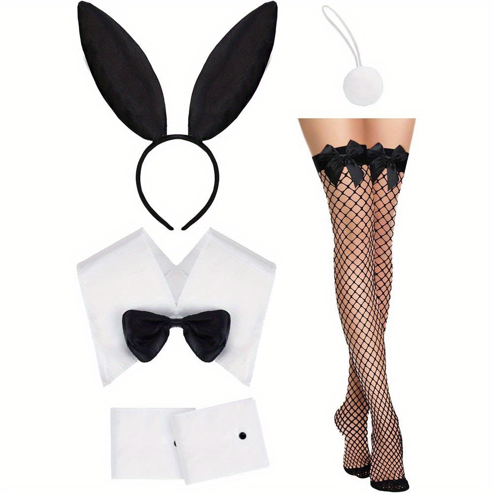 WomenCostume Set Black Bunny E - Fishnet Stocking Women recension och pris