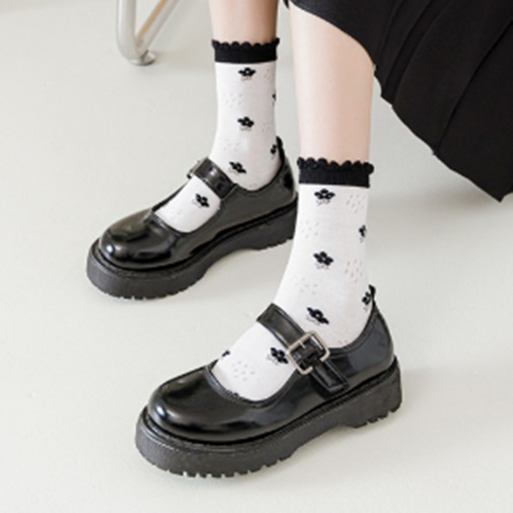 Woman Lace flower short sock t - Invisibility Sock Loafer recension och pris