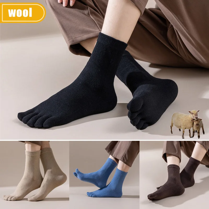 Mans Wool Five Finger Socks Sh - Thermal Sock Winter recension och pris
