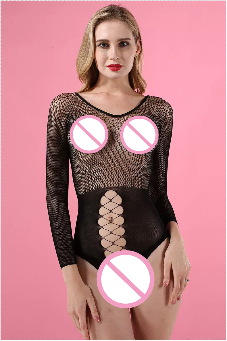Sexy Black Fishnet Lingerie Bo - Fishnet Stocking Women recension och pris