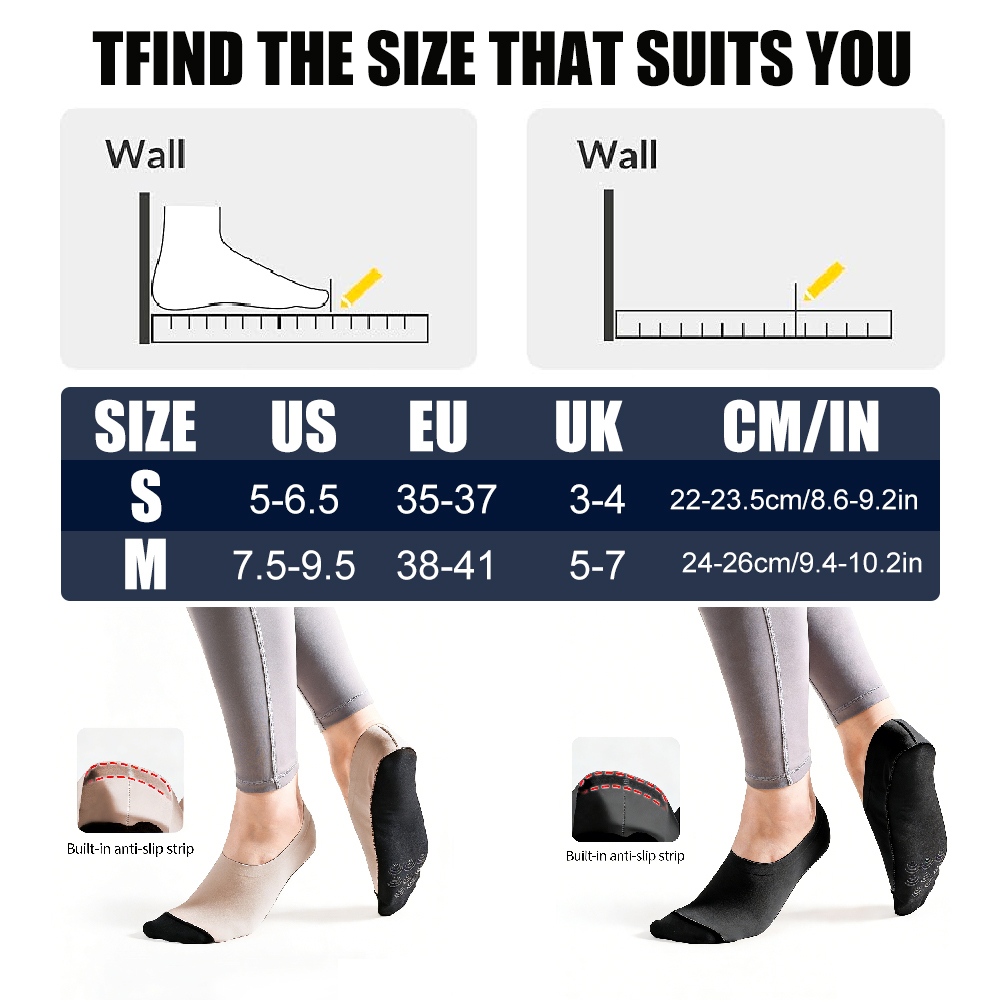 1Pair Yoga Socks for Women Non - Grip Sock Yoga recension och pris