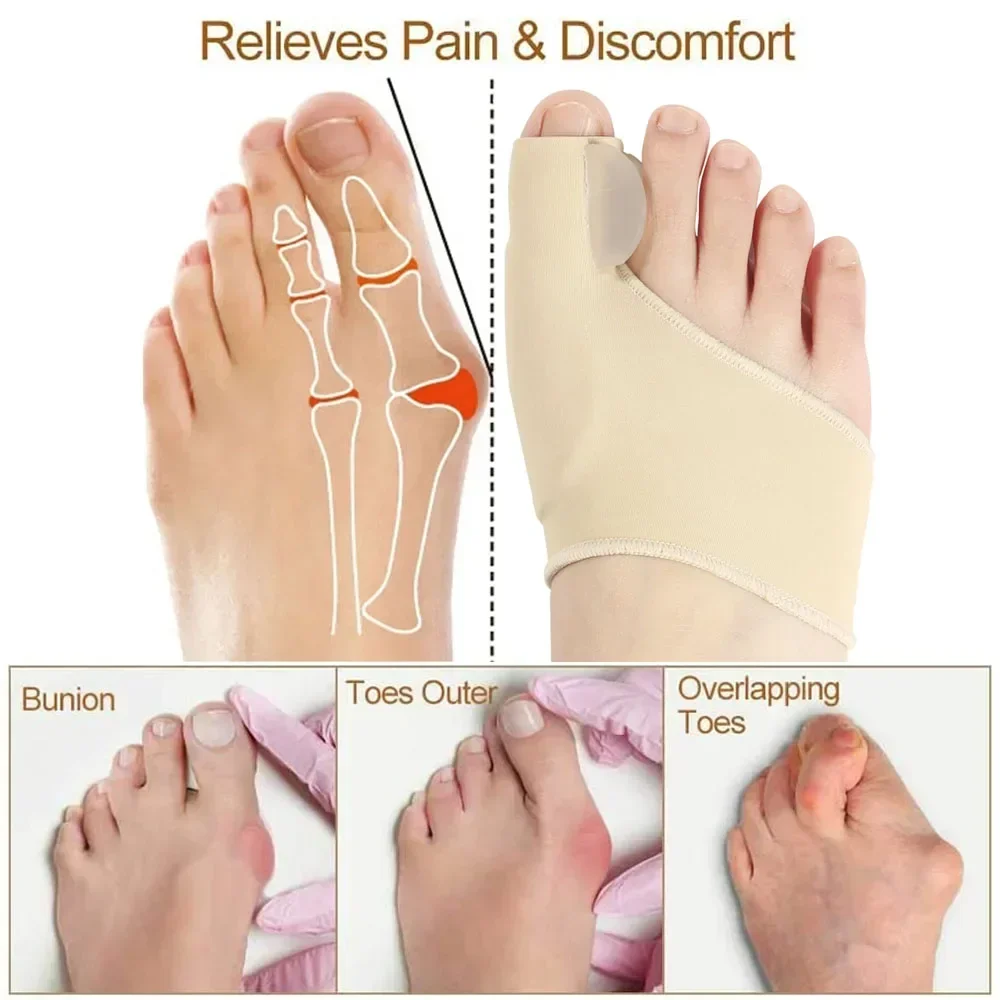 1/2Pair Toe Separator Hallux V - Ankle Brace Sock recension och pris