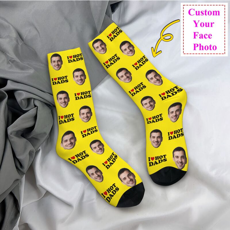 I Love Hot Dads Custom Dress S - Dress Sock Men recension och pris
