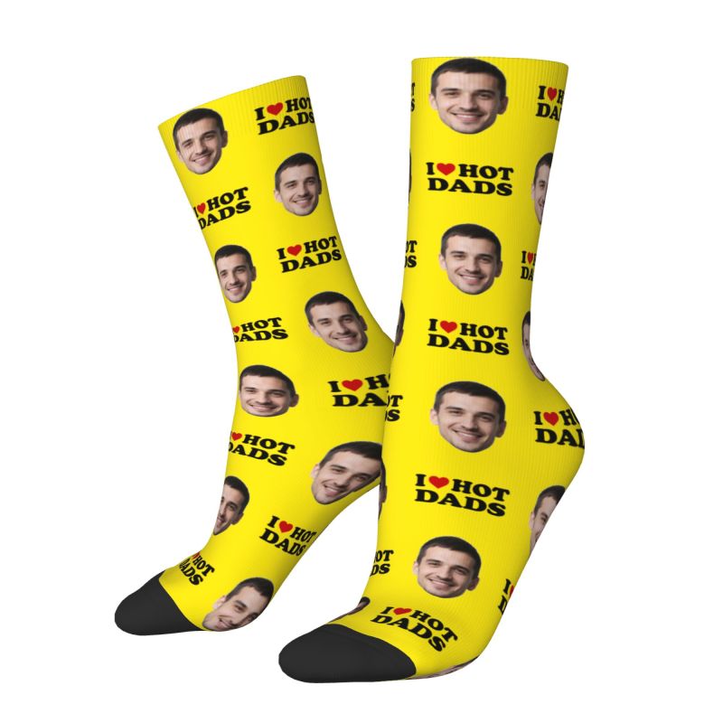 I Love Hot Dads Custom Dress S - Dress Sock Men recension och pris