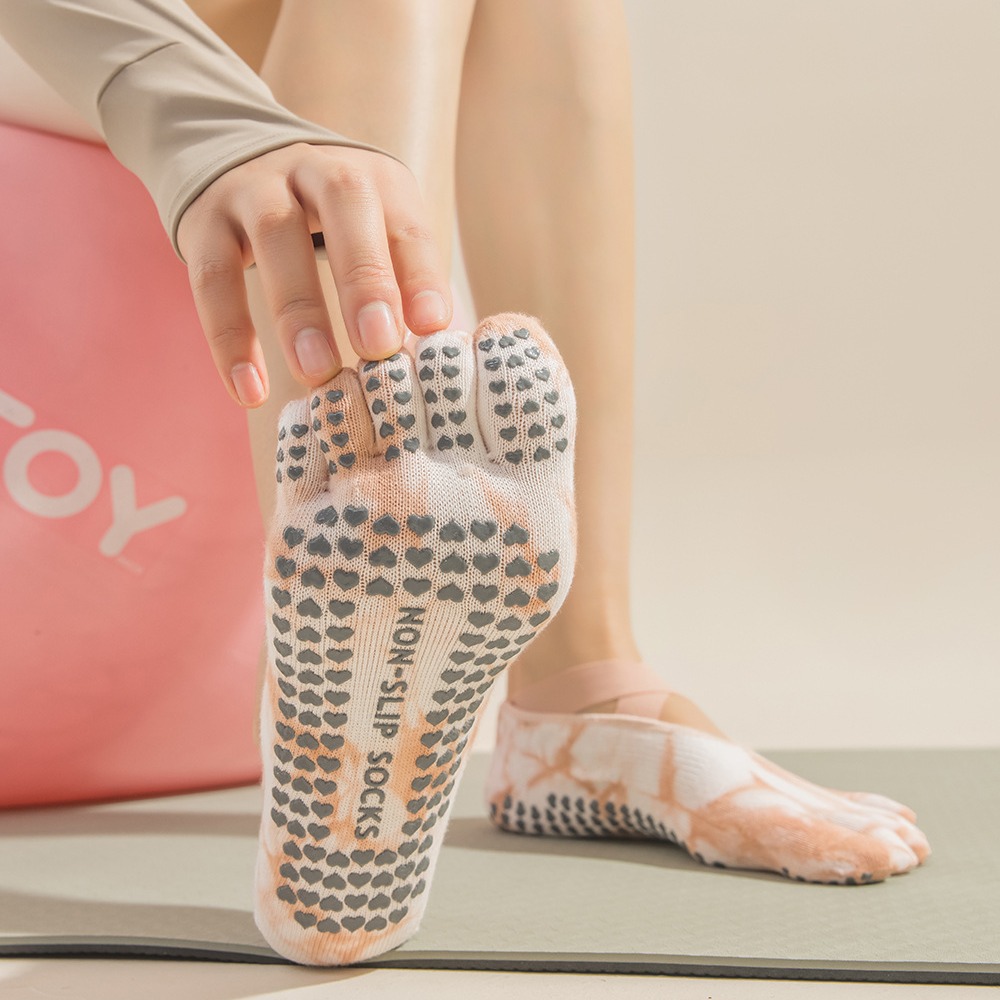 Tie-Dye Women's Five Finger Gr - Grip Sock Yoga recension och pris