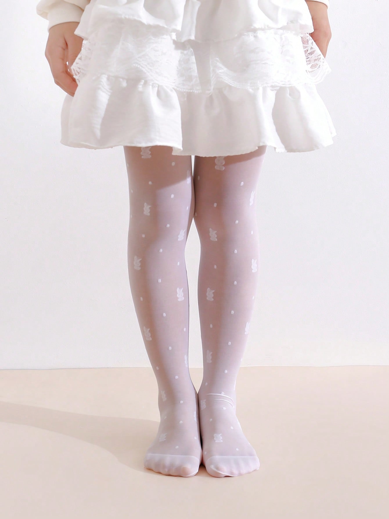 3Pack Girls Rabbit Print Tight - Tights Pantyhose Sheer recension och pris