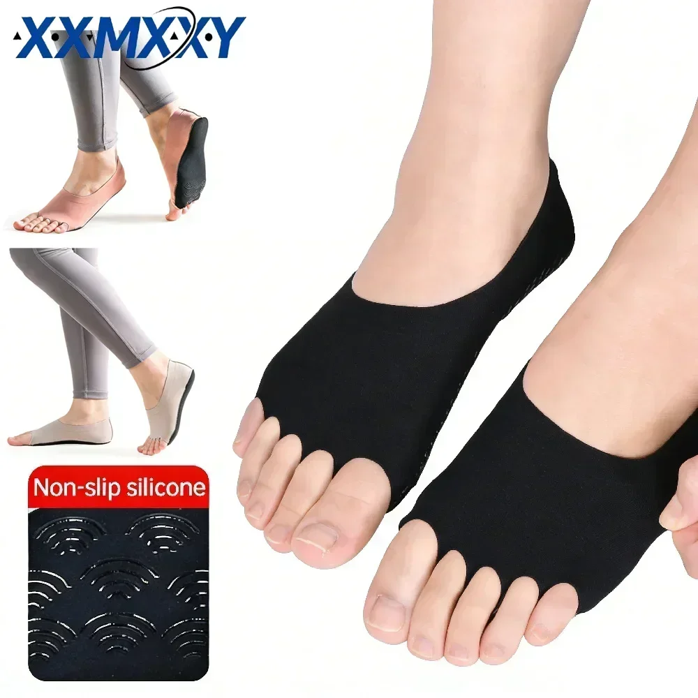 1Pair Toeless Yoga Pilates Soc - Grip Sock Yoga recension och pris