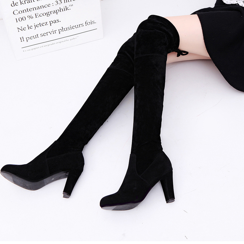 Women's Boots Stretch Fabric O - Knee High Sock Women recension och pris