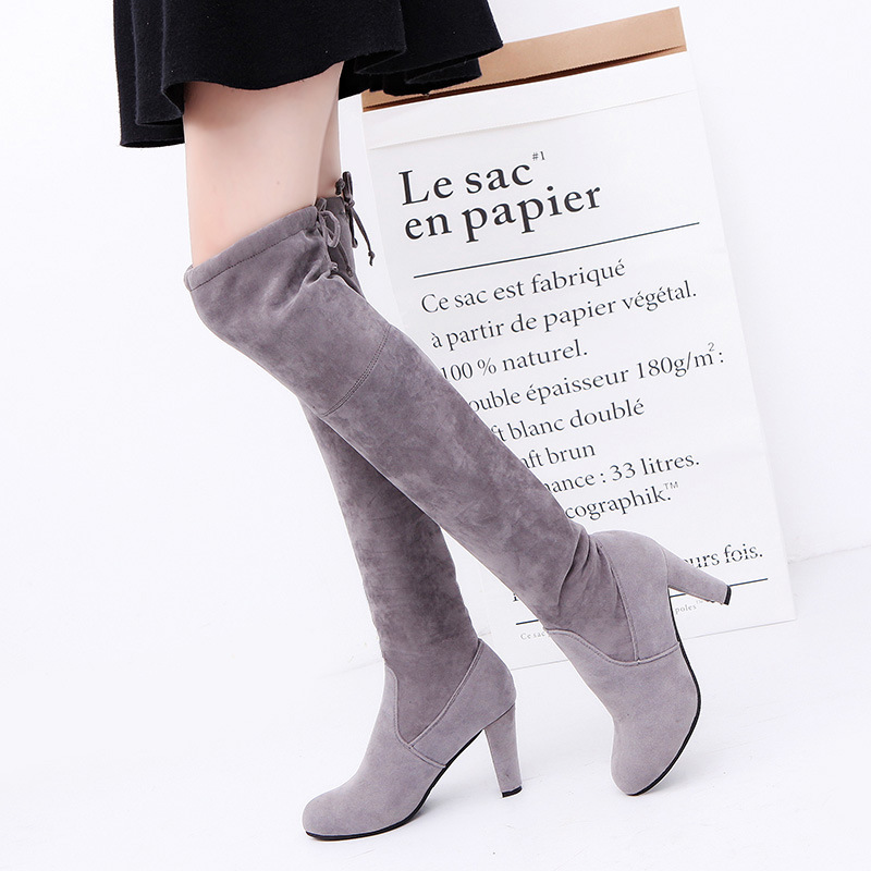 Women's Boots Stretch Fabric O - Knee High Sock Women recension och pris