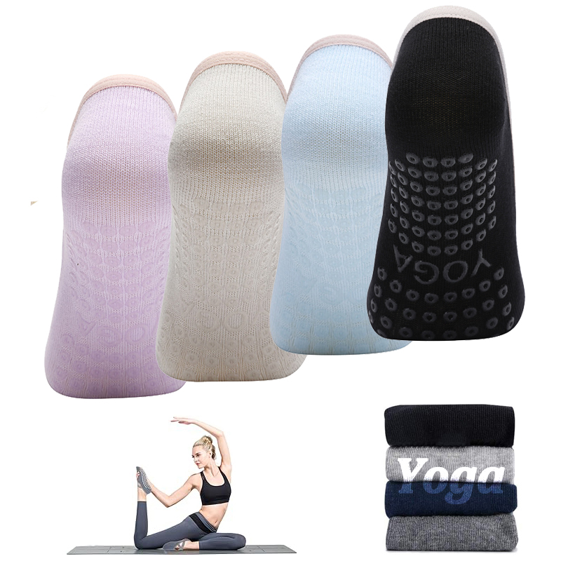 Ladies Non-Slip Pilates Socks  - Grip Sock Yoga recension och pris