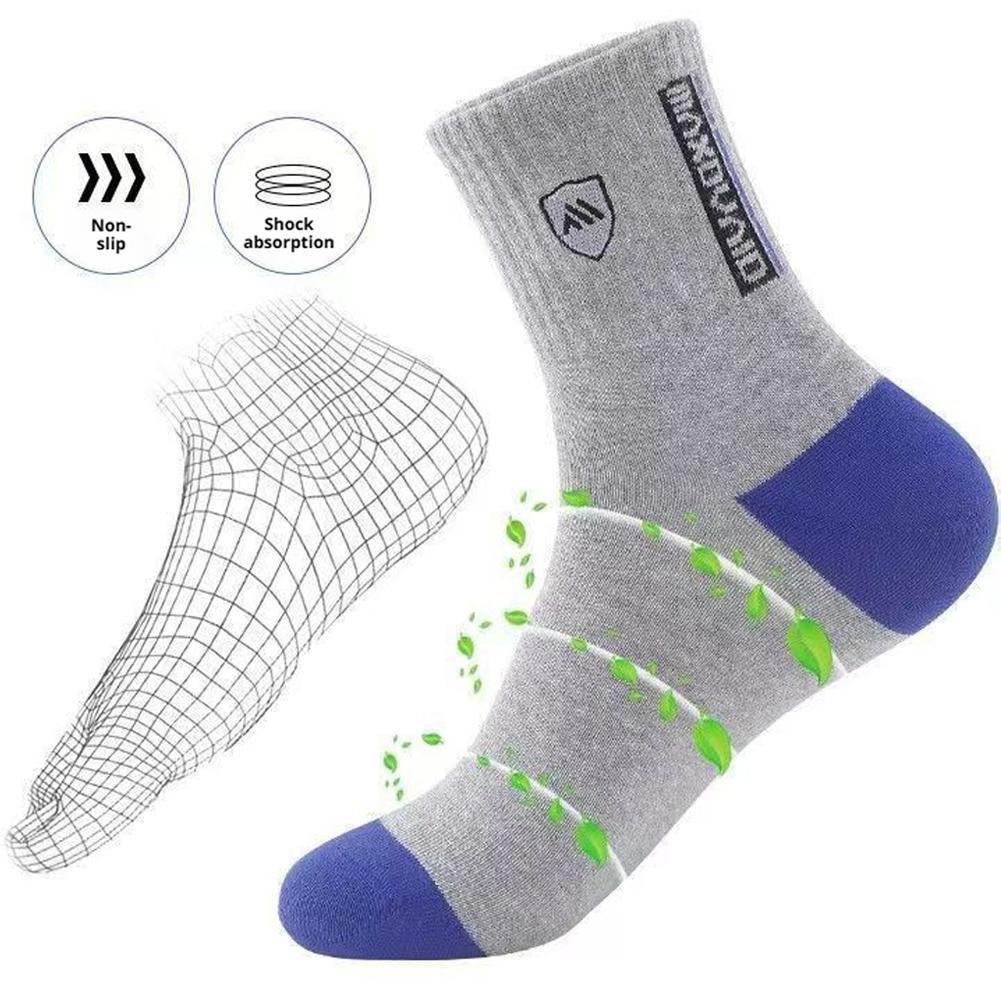 5 Pairs Men's Anti Odor & Anti - Cotton Crew Sock Pack recension och pris