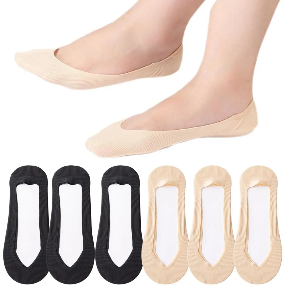 6 Pairs No Show Socks Women An - Invisibility Sock Loafer recension och pris