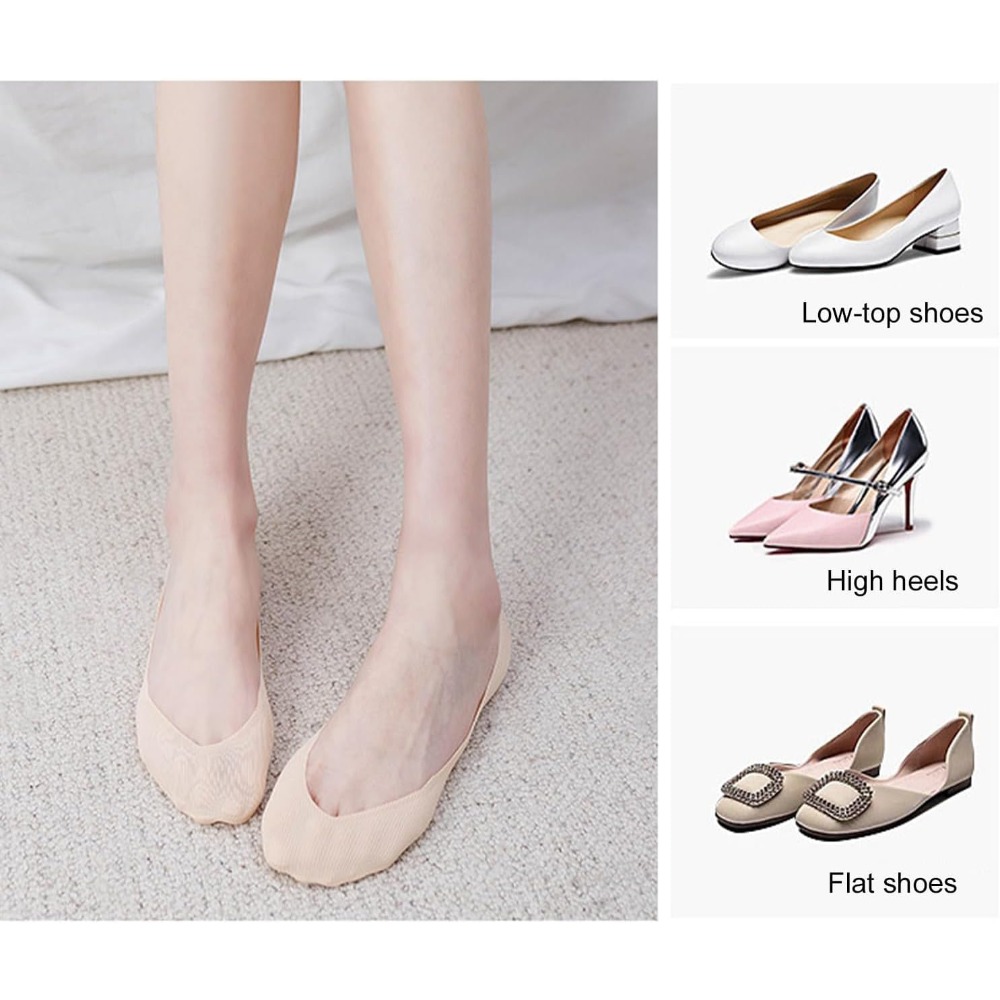 6 Pairs No Show Socks Women An - Invisibility Sock Loafer recension och pris