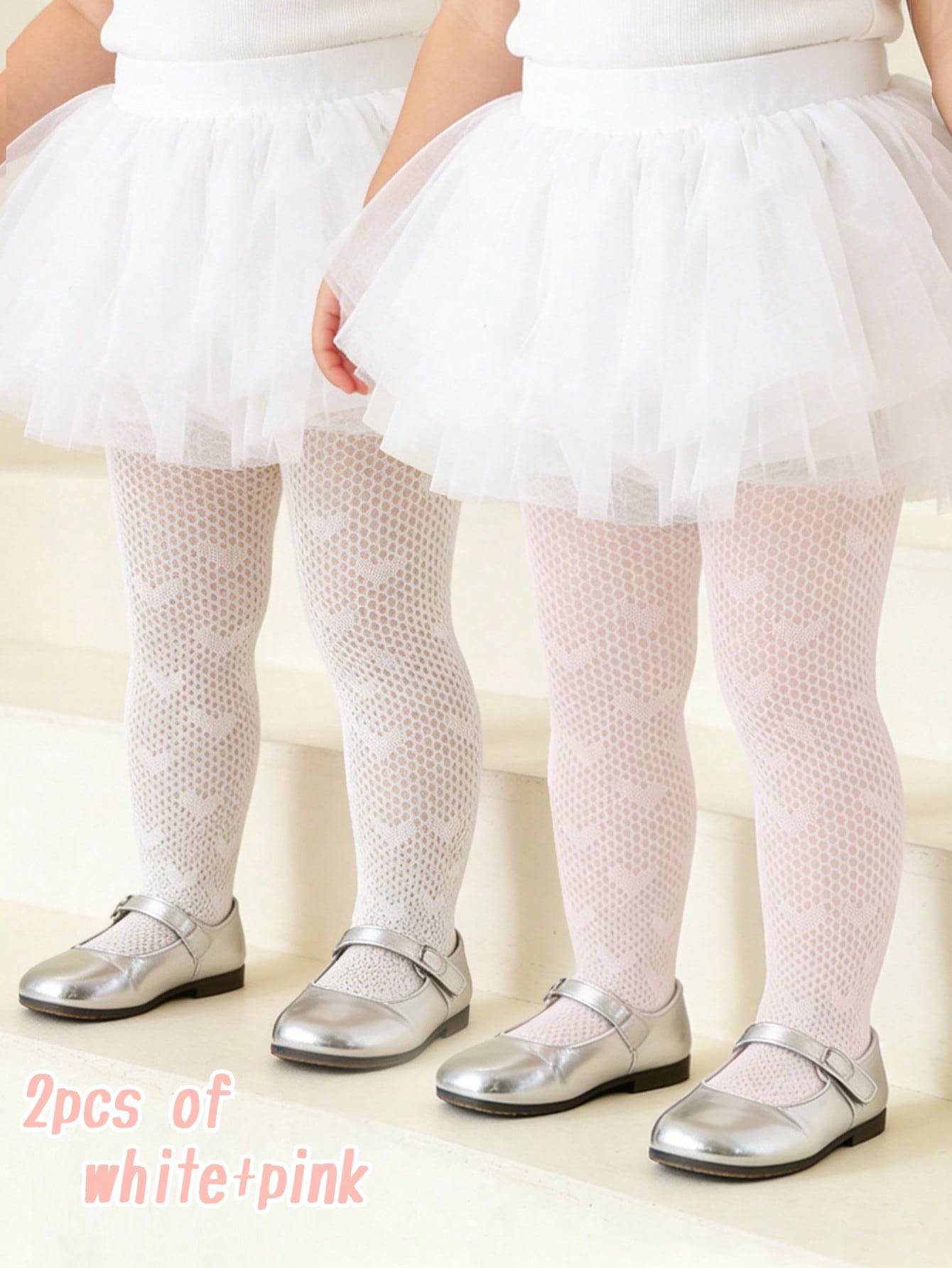 2Pcs Toddler Girls Heart Patte - Tights Pantyhose Sheer recension och pris
