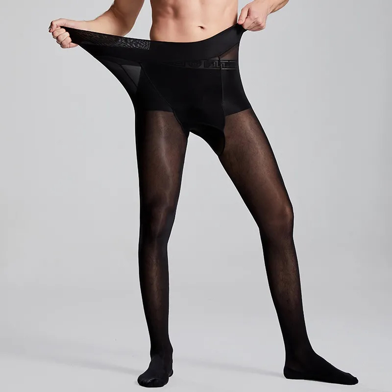Plus Size Men Sexy Sheer Black - Tights Pantyhose Sheer recension och pris