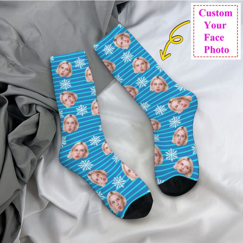 Christmas Face Photo Personali - Dress Sock Men recension och pris