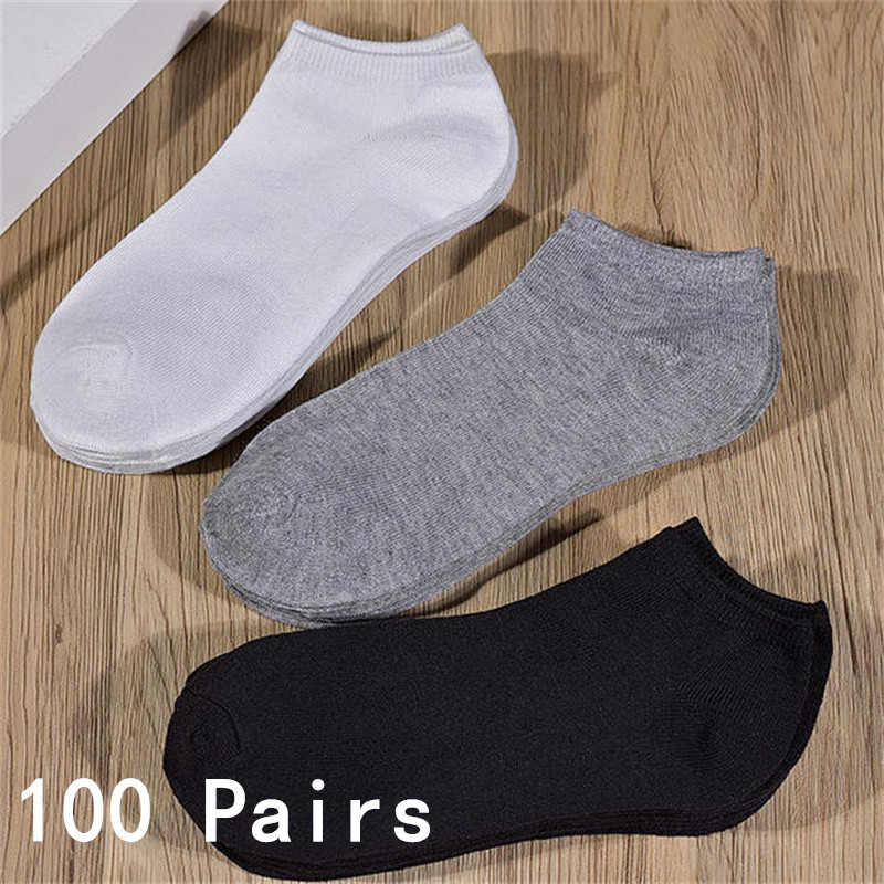 Wholesale 50/100 Pairs Invisib - Ankle Sock Low Cut recension och pris