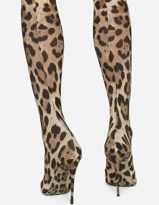 Sexy Leopard Over-the-Knee Str - Knee High Sock Women recension och pris