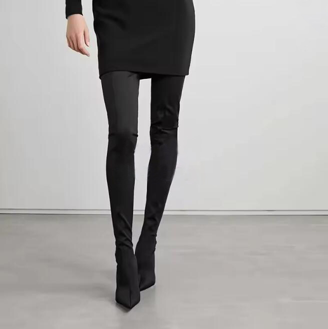 Sexy Leopard Over-the-Knee Str - Knee High Sock Women recension och pris
