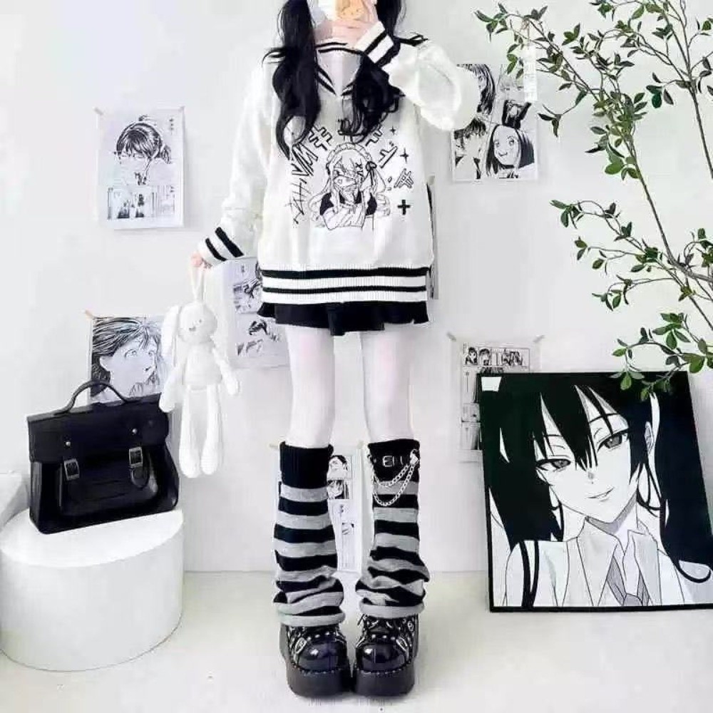 Japanese Style Harajuku Knit L - Boot Sock Slouchy recension och pris