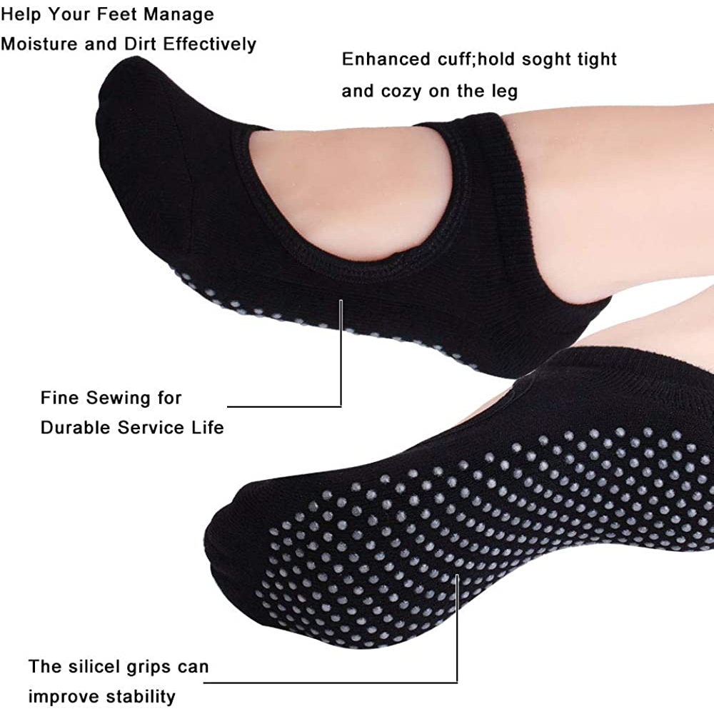 Backless Non-slip Fitness Pila - Grip Sock Yoga recension och pris