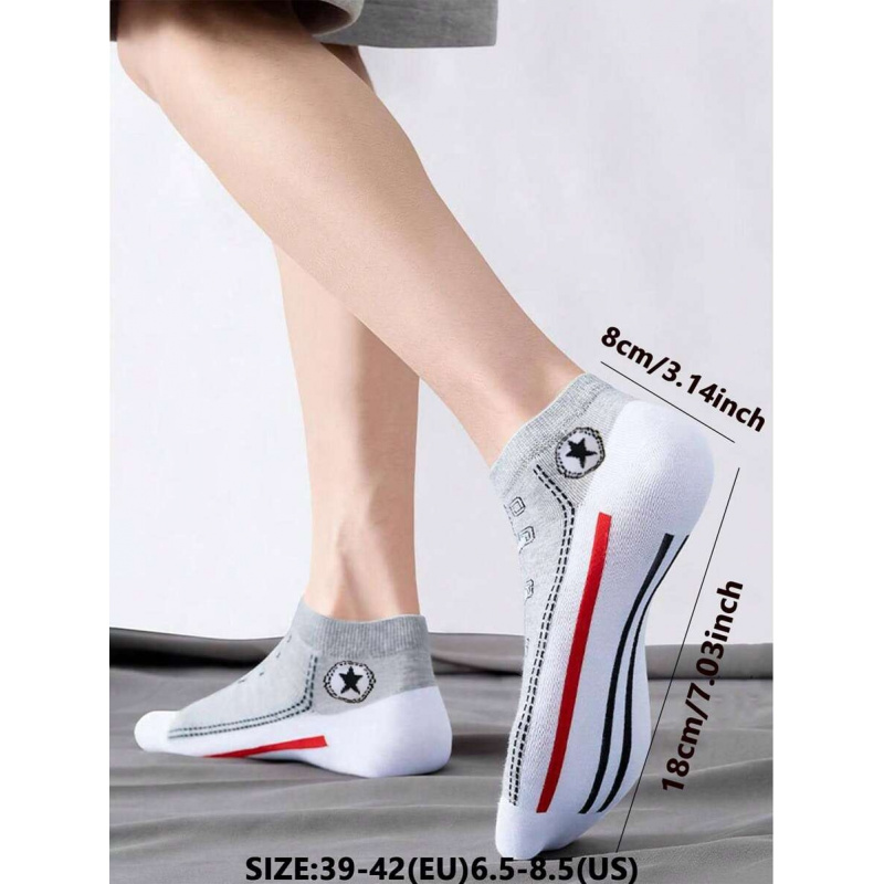 5/10 Pairs Multi-Color Breatha - Ankle Sock Low Cut recension och pris