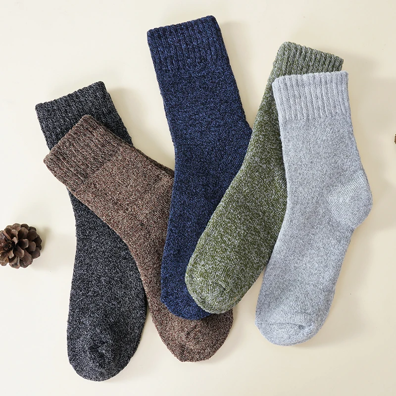5pairs Men Wool Sock Super Thi - Wool Hiking Sock recension och pris
