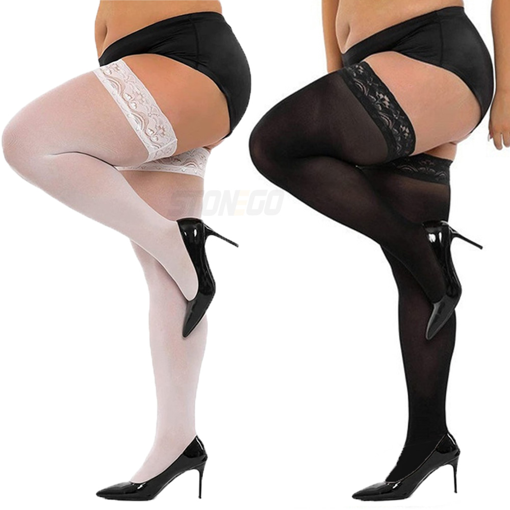 Plus Big Size Woman's Ultra-th - Thigh High Sock Stay Up recension och pris