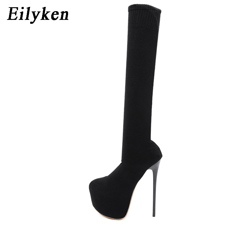 Eilyken Fashion Platform Stret - Knee High Sock Women recension och pris