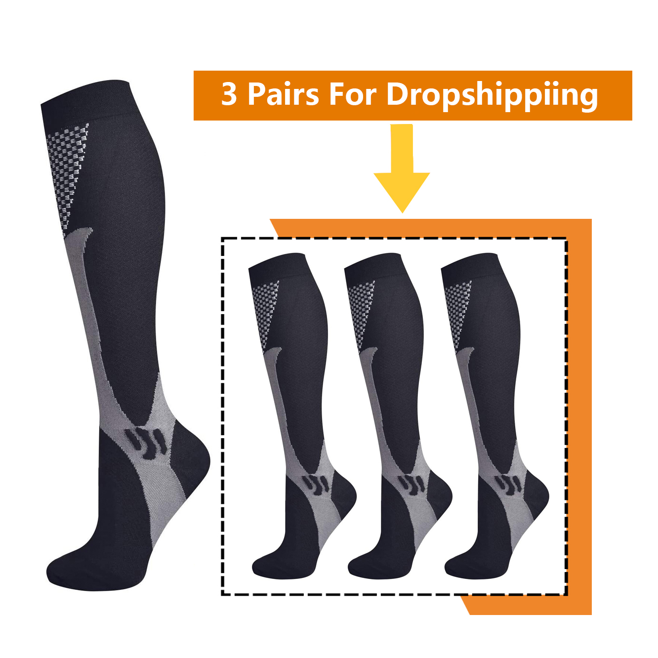 Brothock 3 Pairs For Dropshipp - Compression Sock Medical recension och pris
