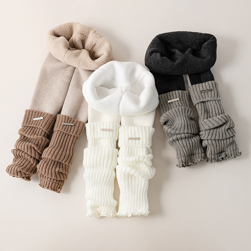 Kids Thermal Thickened Legging - Boot Sock Slouchy recension och pris