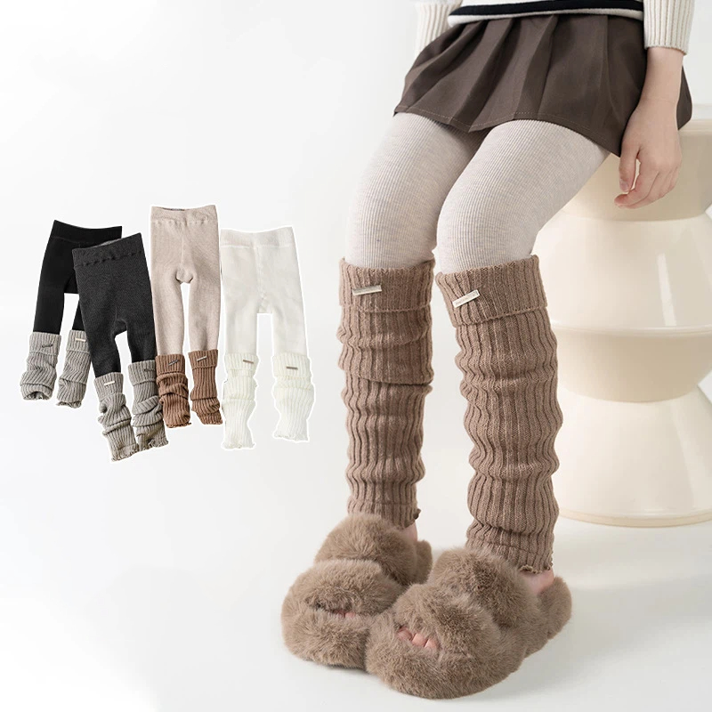 Kids Thermal Thickened Legging - Boot Sock Slouchy recension och pris