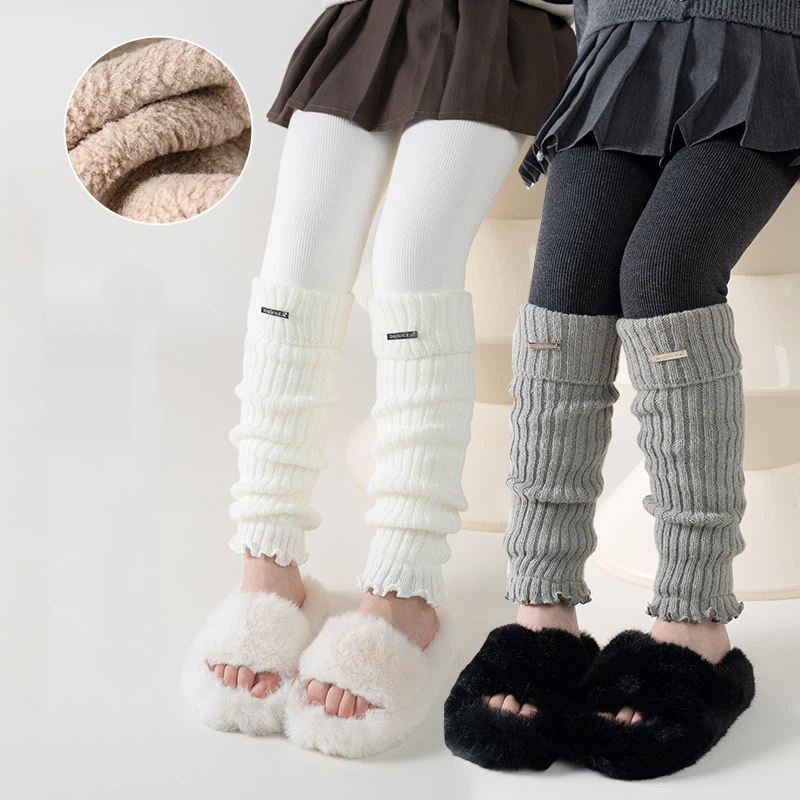 Kids Thermal Thickened Legging - Boot Sock Slouchy recension och pris