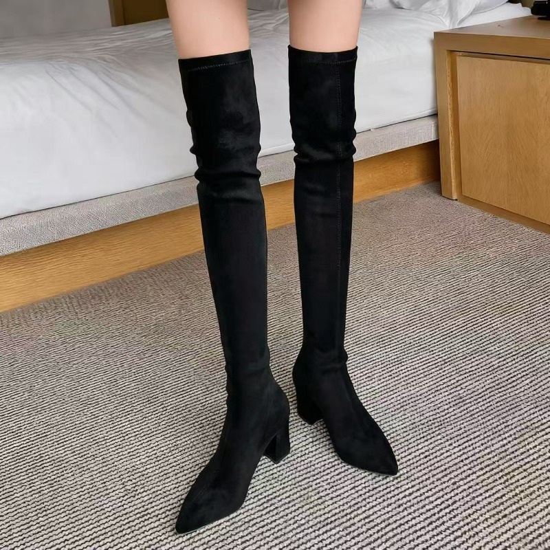 Sexy Women's Boots Pointed Toe - Knee High Sock Women recension och pris