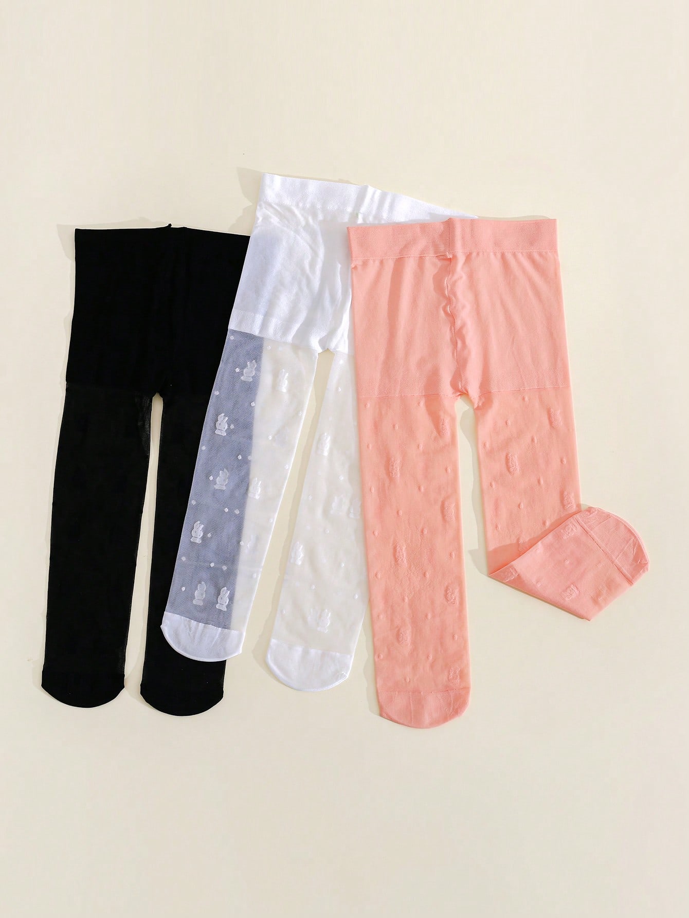 3Pack Toddler Girl Rabbit Prin - Tights Pantyhose Sheer recension och pris