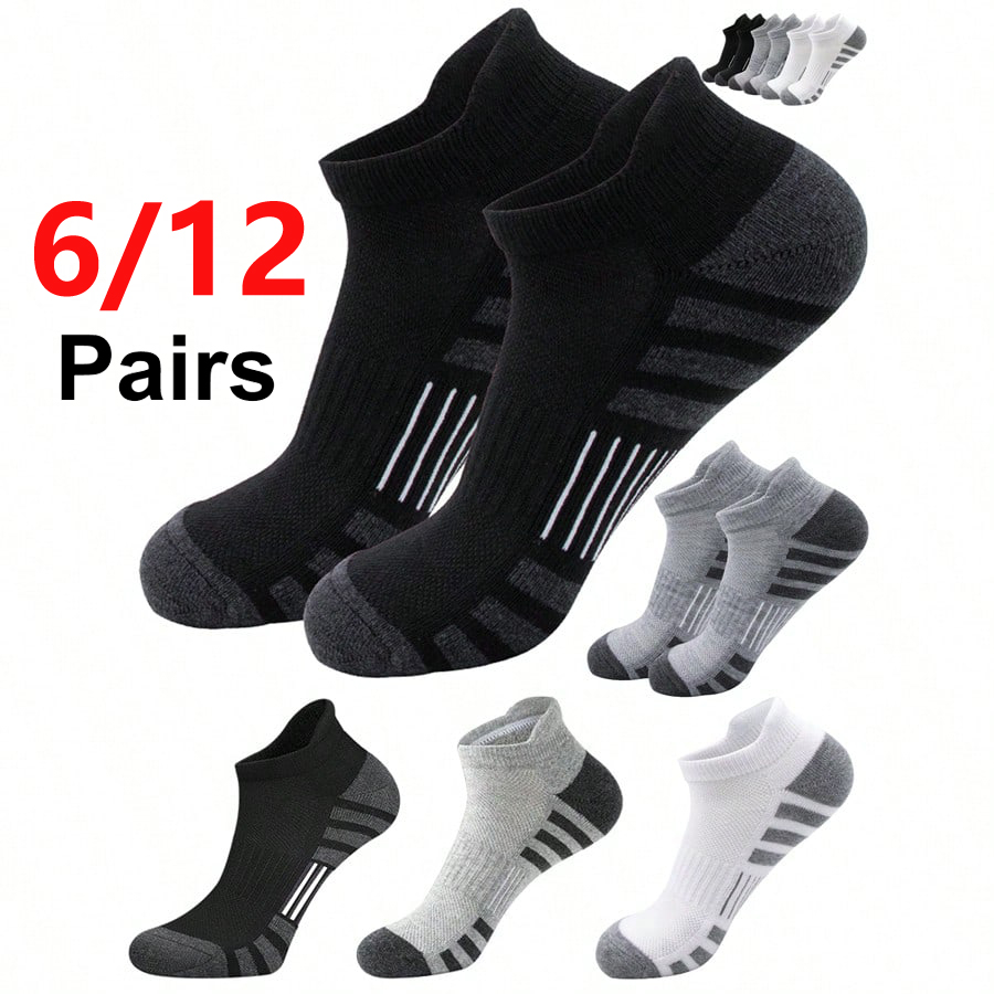 6/24 Pairs Cushioned Breathabl - Athletic Sock Cushion recension och pris
