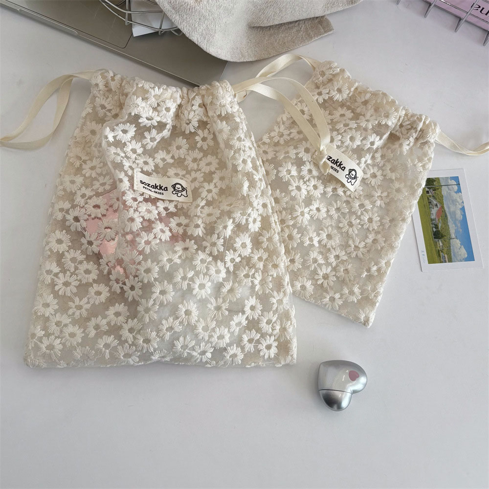 Lace Embroidered Daisy Mesh Dr - Sock Organizer Tray recension och pris