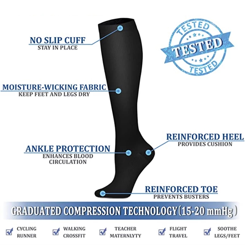 S-XXL Compression Socks Men Wo - Compression Sock Medical recension och pris