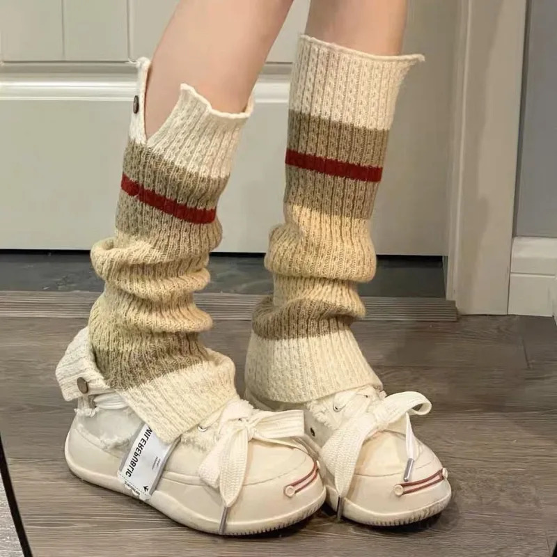 New ​Y2K Knitted Leg Warmers V - Boot Sock Slouchy recension och pris