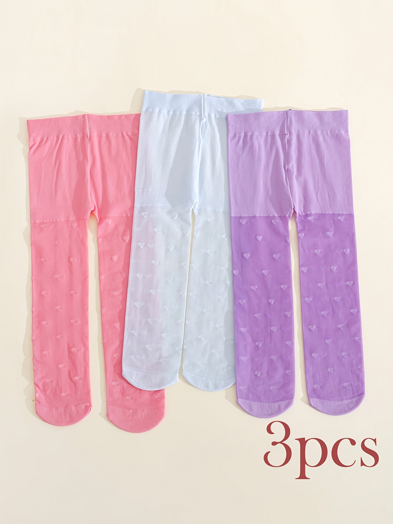 3 Pairs Toddler Girls Thin She - Tights Pantyhose Sheer recension och pris